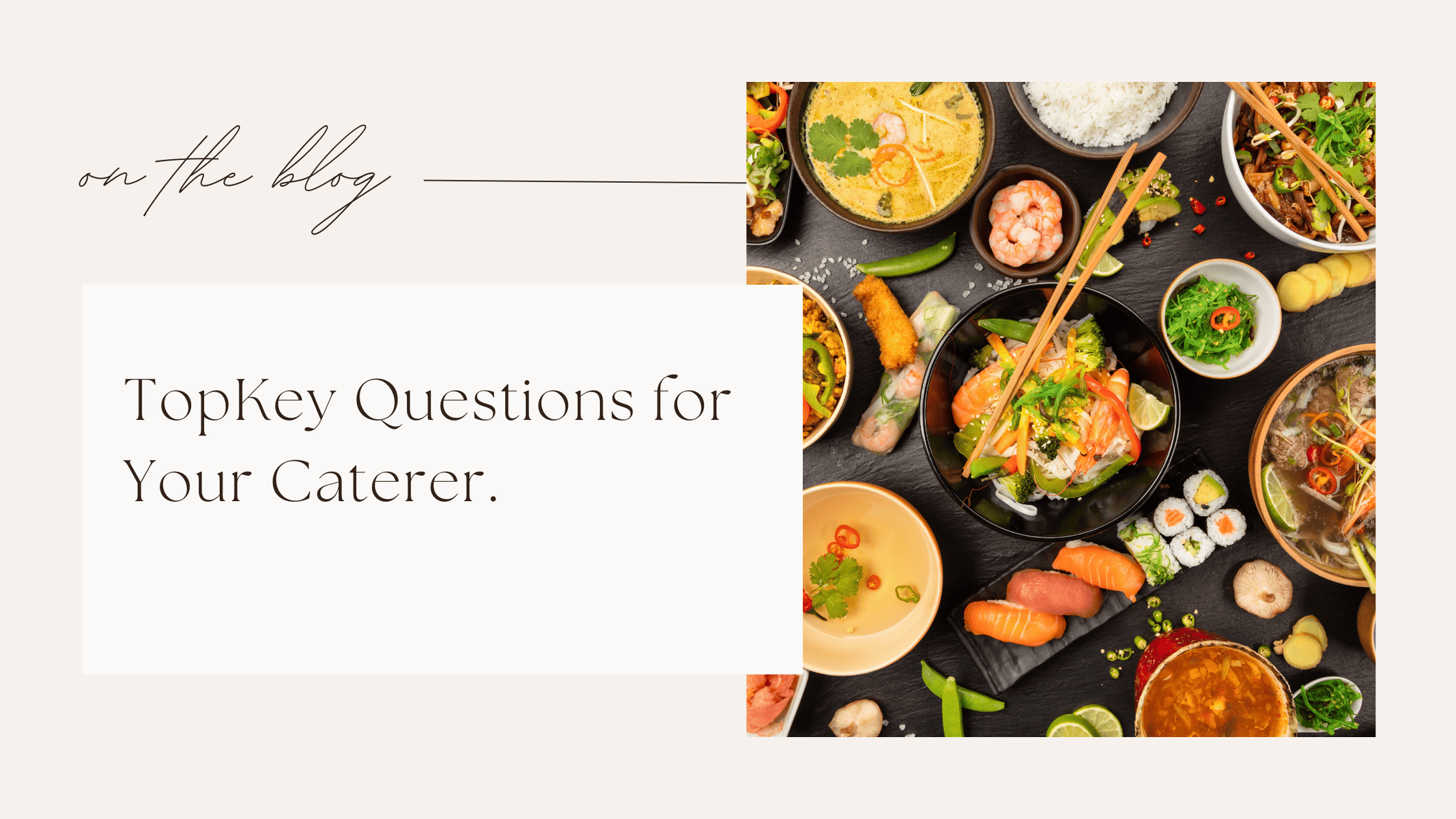 questions for your caterer
